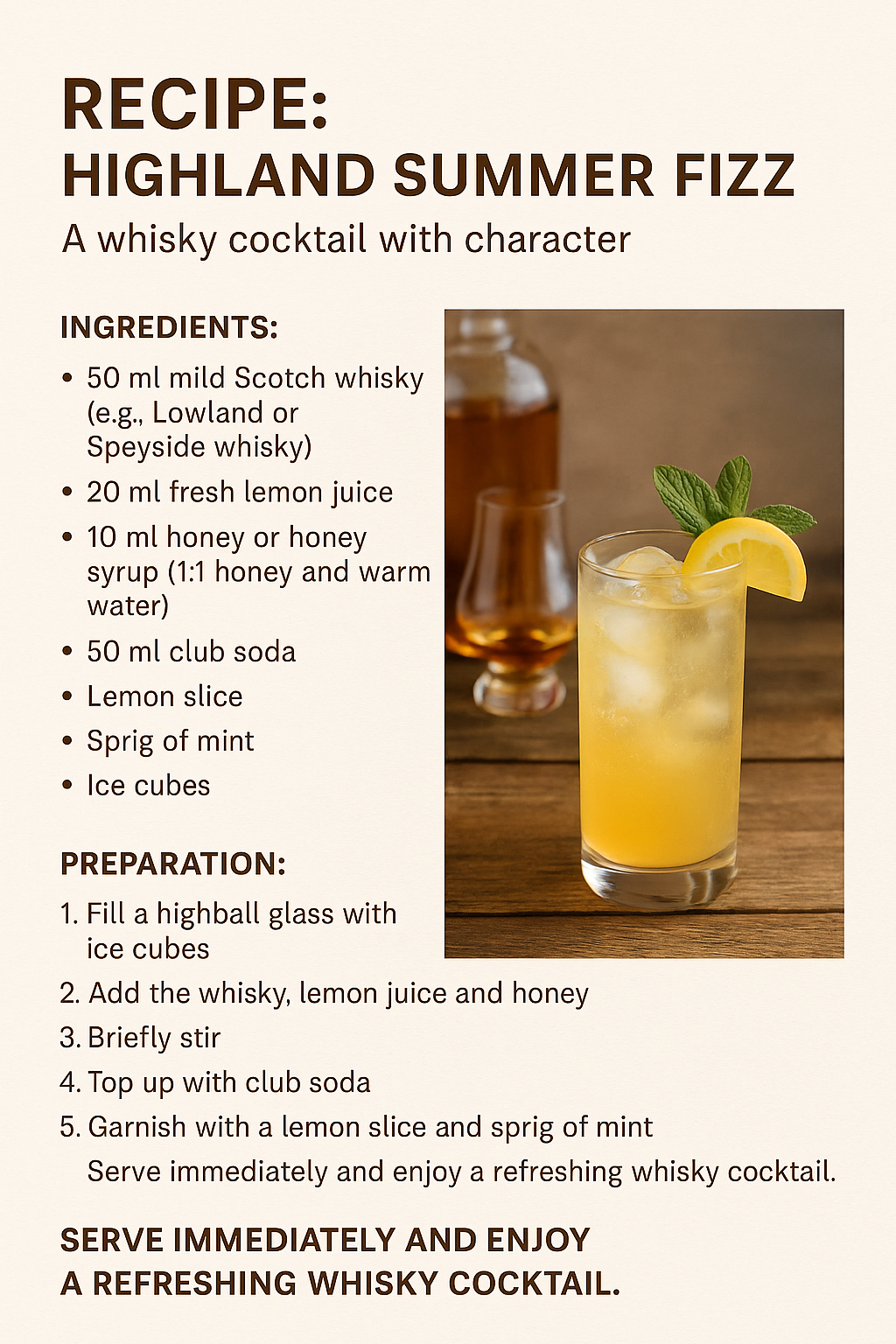 Summer & Whisky? Absolutely. Meet the Highland Summer Fizz