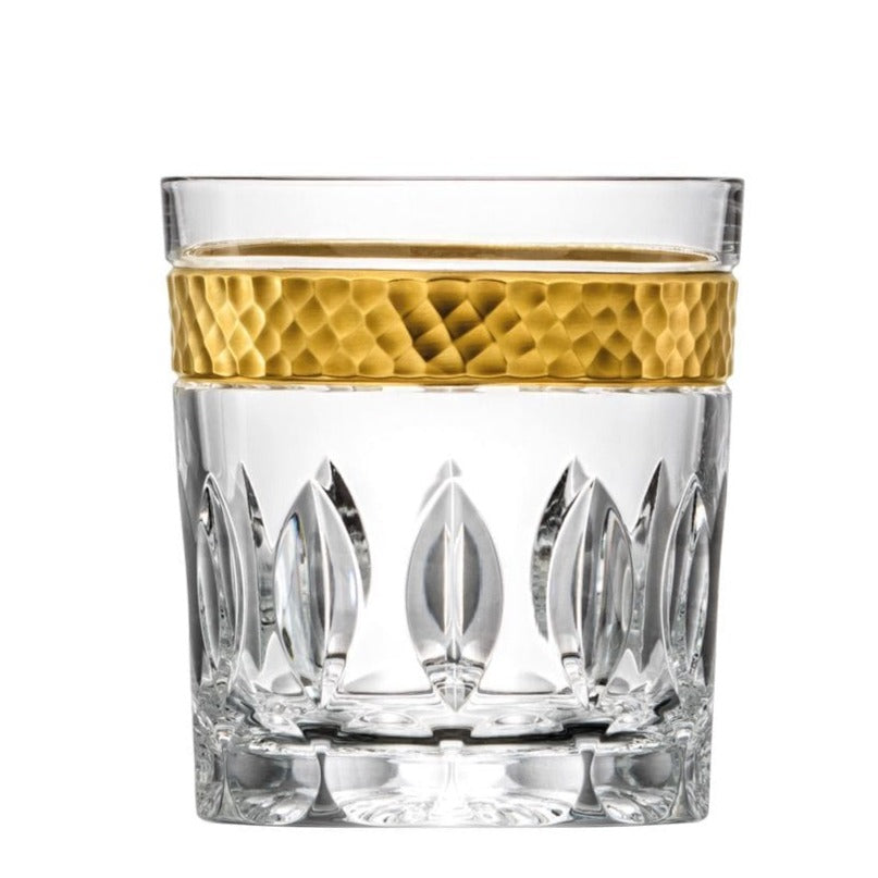 In this photo Bloom Gold Whisky Tumbler with 24 carat gold rim - 320ml - Arnstadt Kristall Mood4whisky