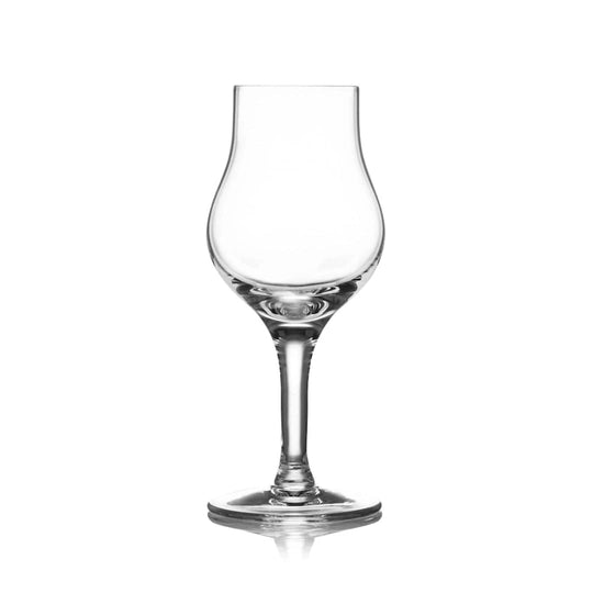 In this photo Whisky Glass G100 – 100 ml – with Lid – Hand-Blown – Amber Glass Mood4whisky