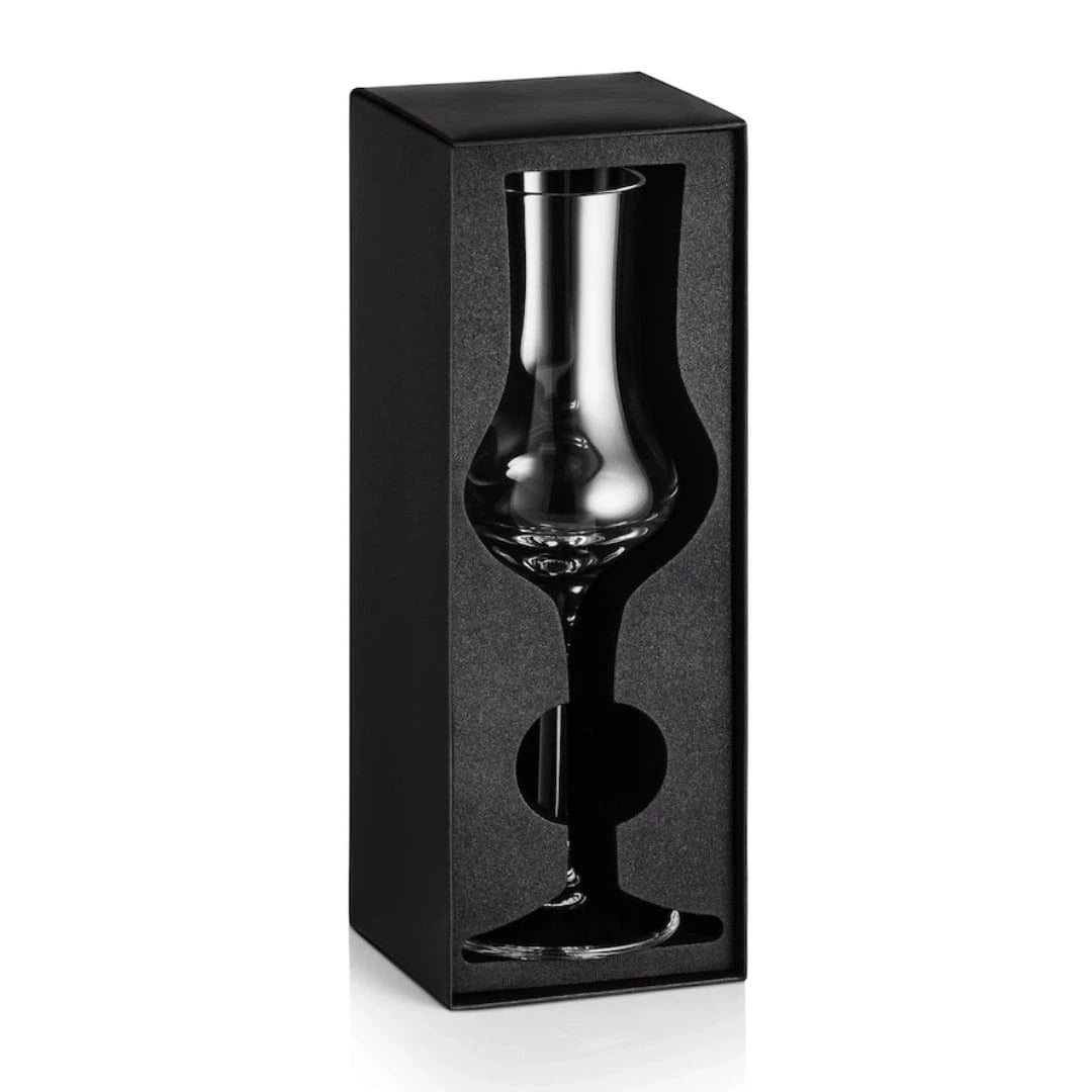 In this photo Whisky Glass G300 – 100 ml – Hand-Blown – Amber Glass Mood4whisky