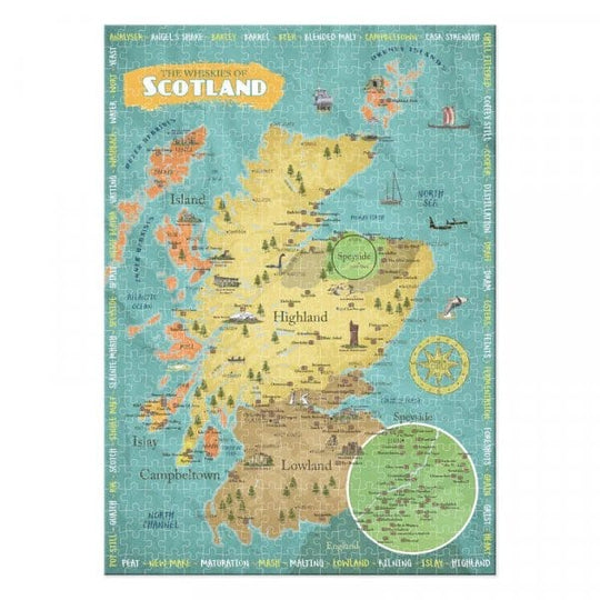 In this photo Jigsaw Whiskies of Scotland - 500pc MoodCompanyNL